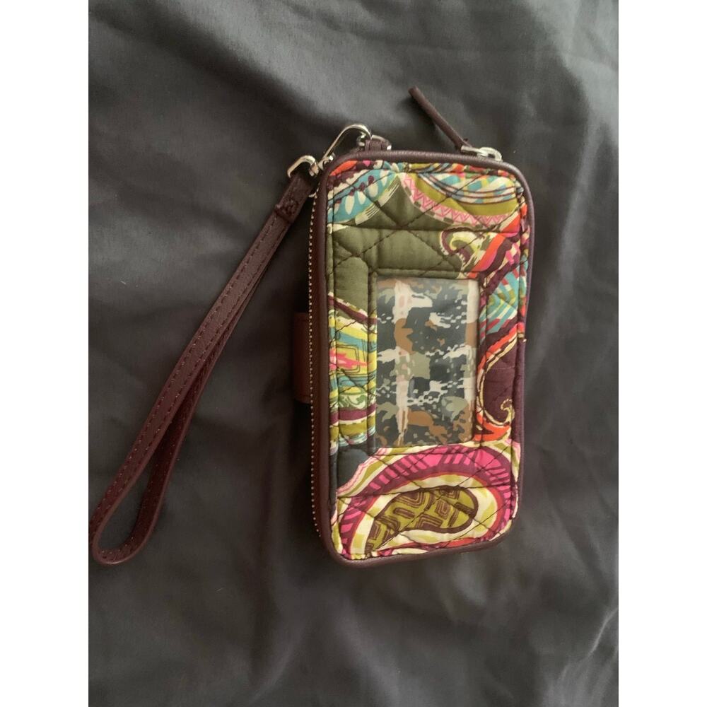 Vera Bradley RFID Smartphone Wristlet Wallet Cell Phone Heirloom Paisley pattern - Picture 2 of 4